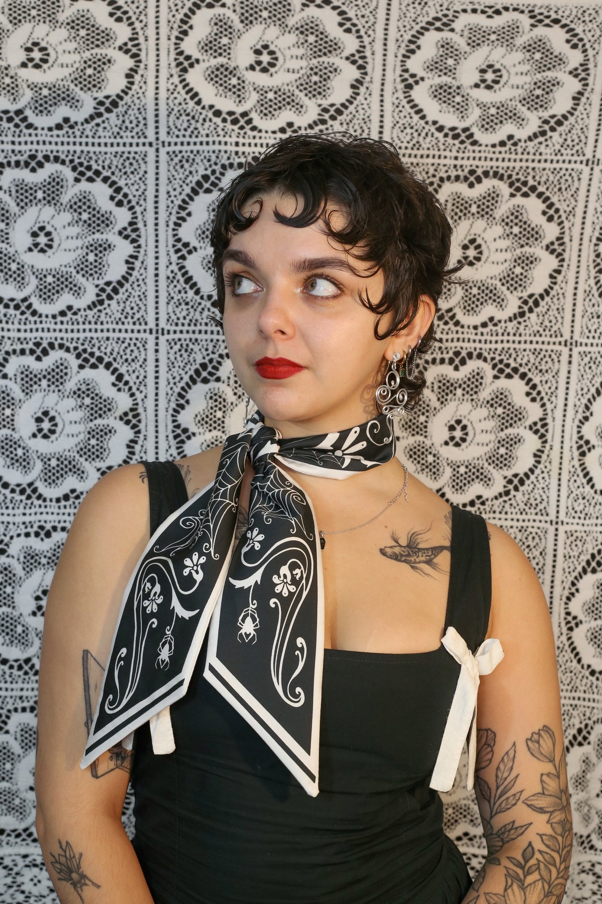 Tangled In Your Web Skinny Scarf (Limited Edition)