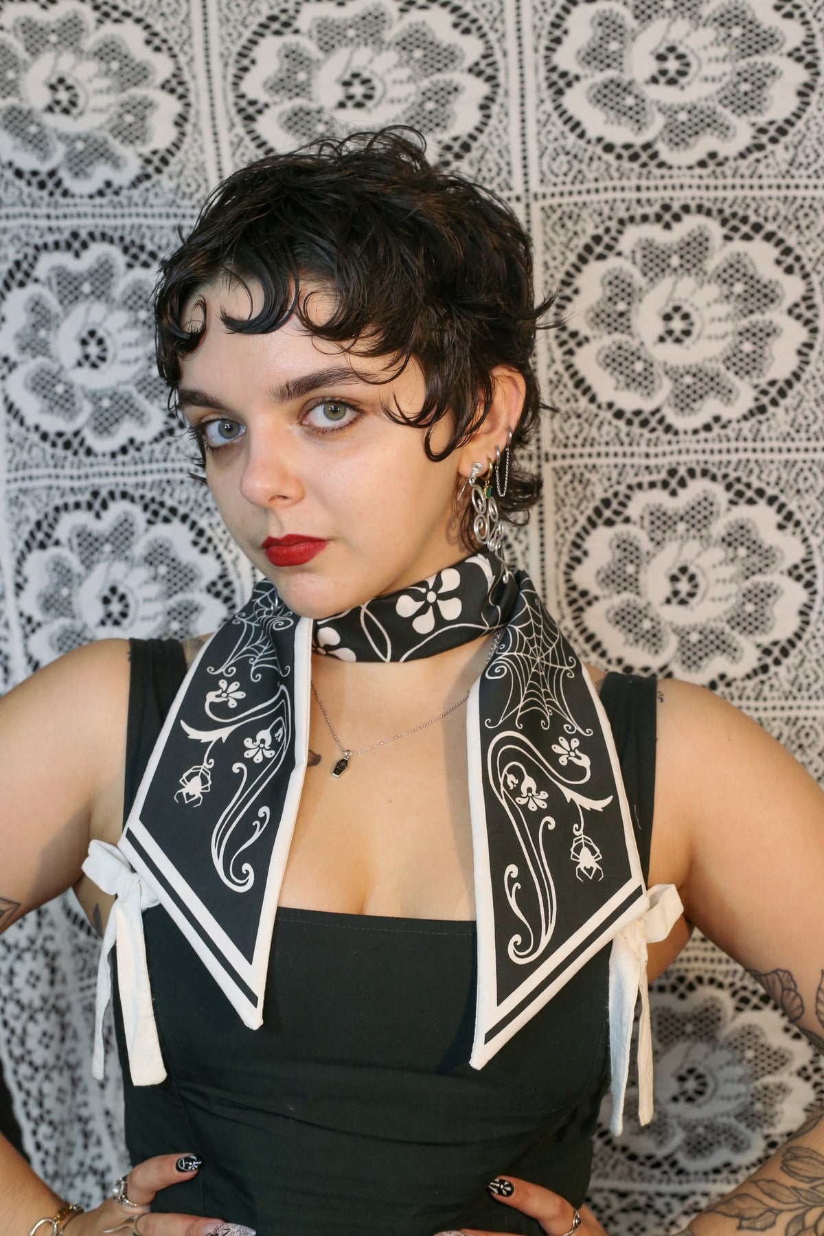 Tangled In Your Web Skinny Scarf (Limited Edition)