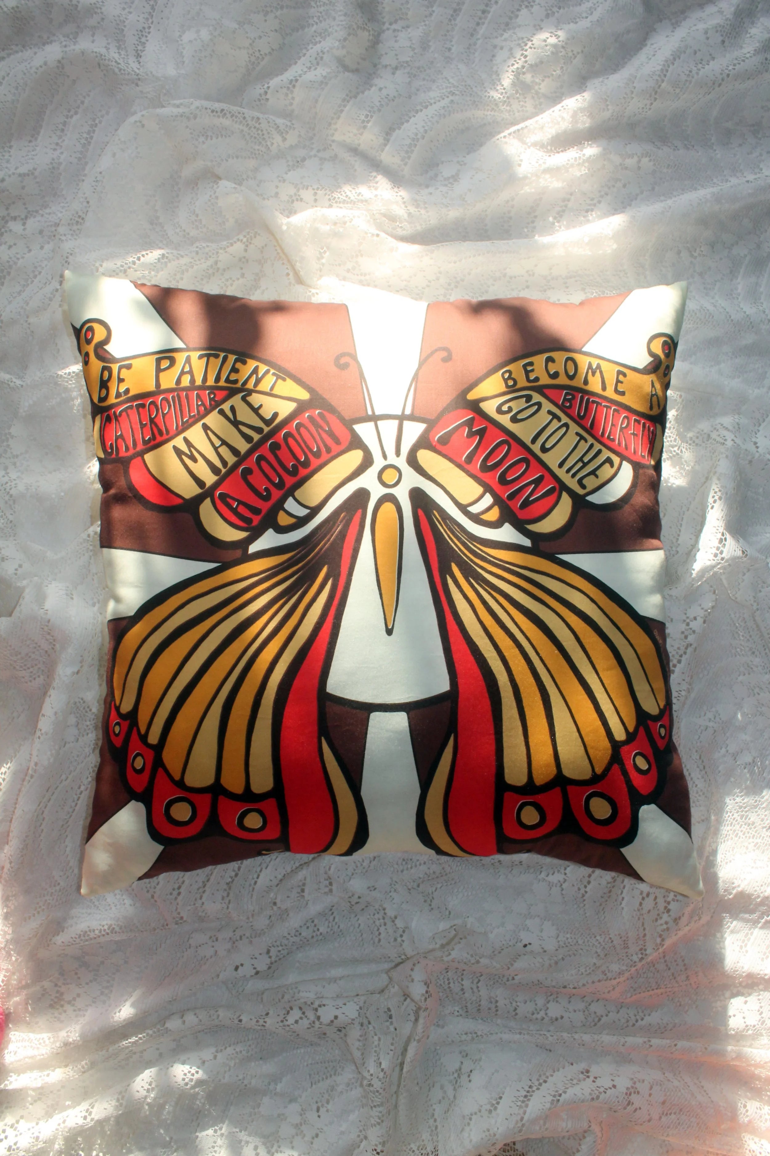 Patience Is A Butterfly Cushions