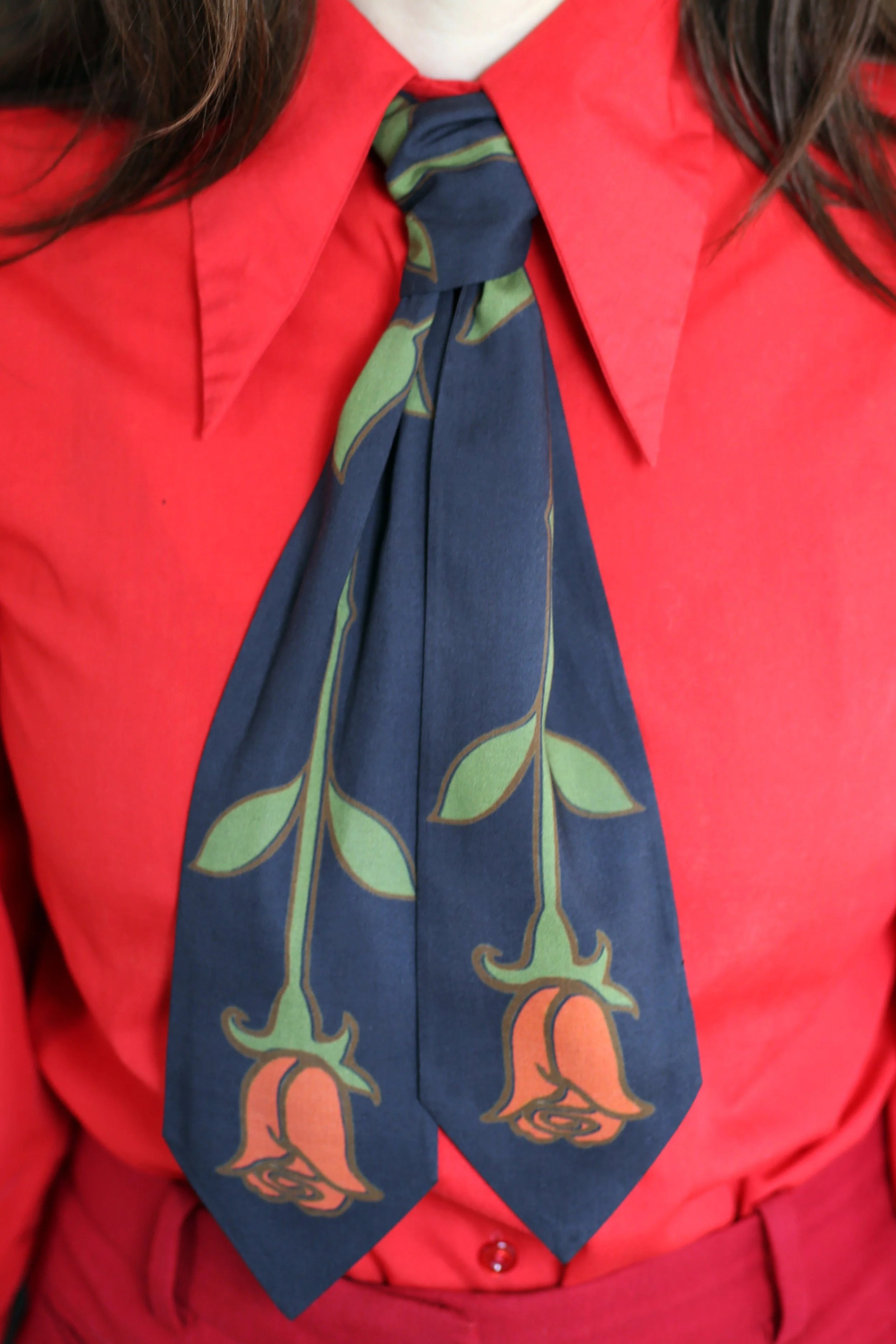 Misty Roses Organic Cotton Skinny Scarf