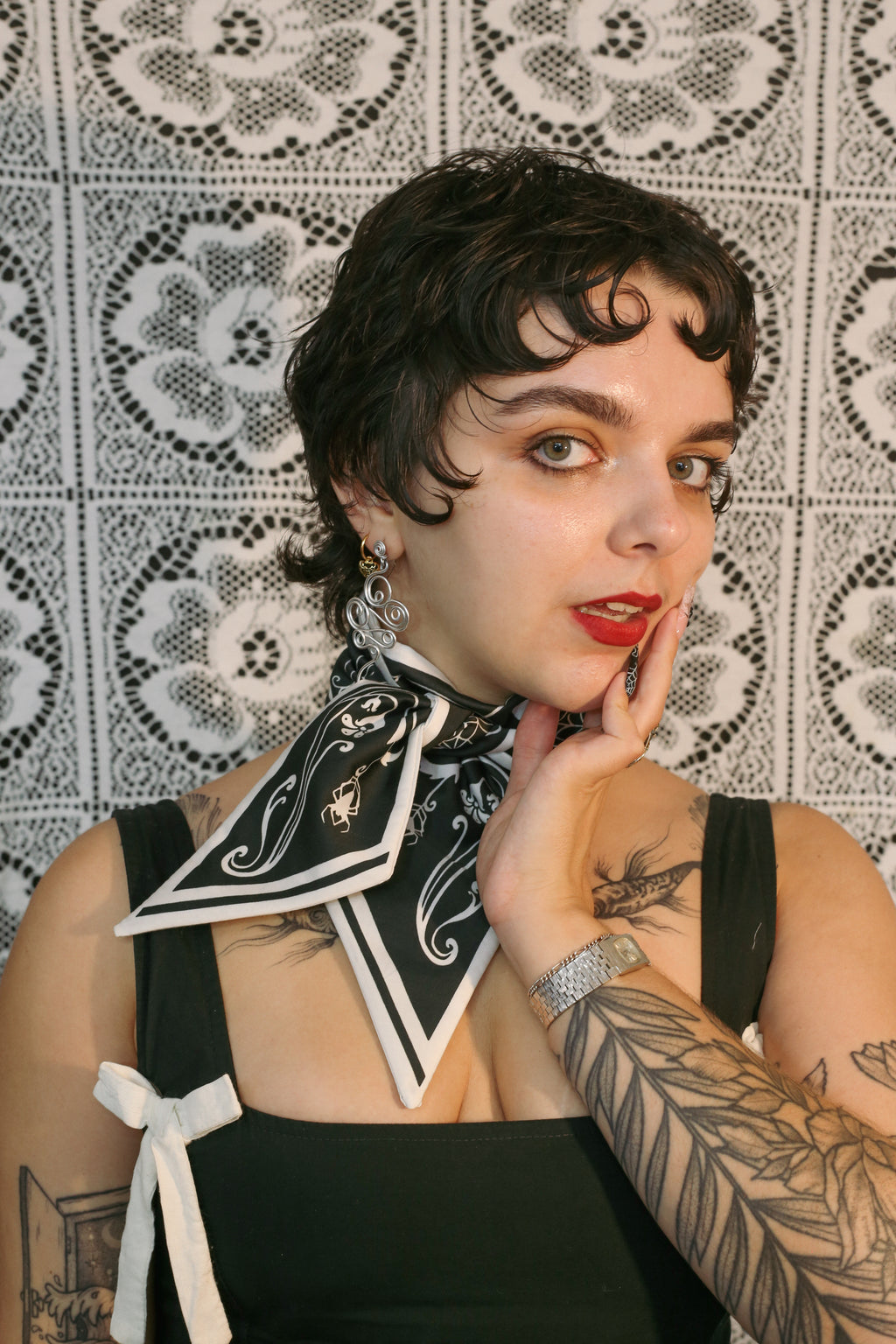 Tangled In Your Web Skinny Scarf (Limited Edition)