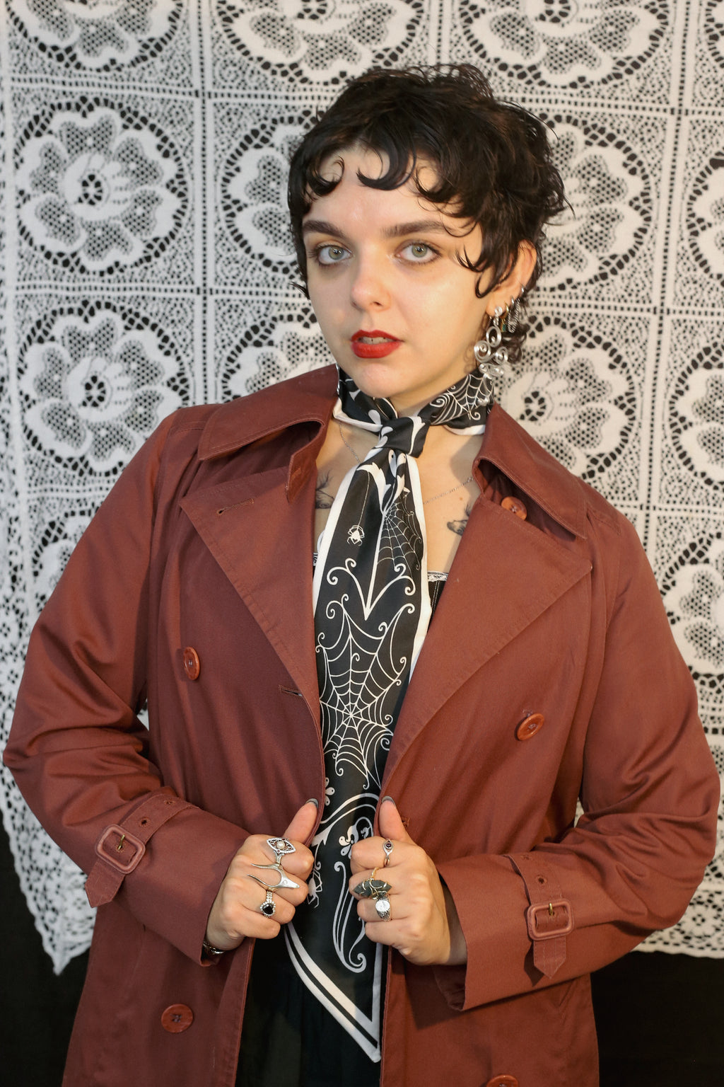 Tangled In Your Web Skinny Scarf (Limited Edition)