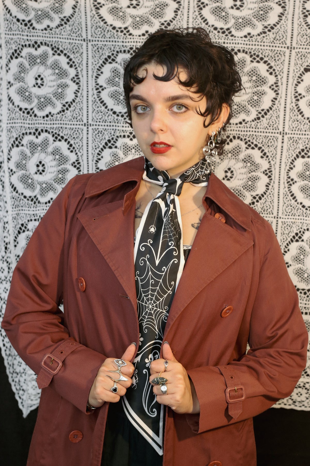 Tangled In Your Web Skinny Scarf (Limited Edition)