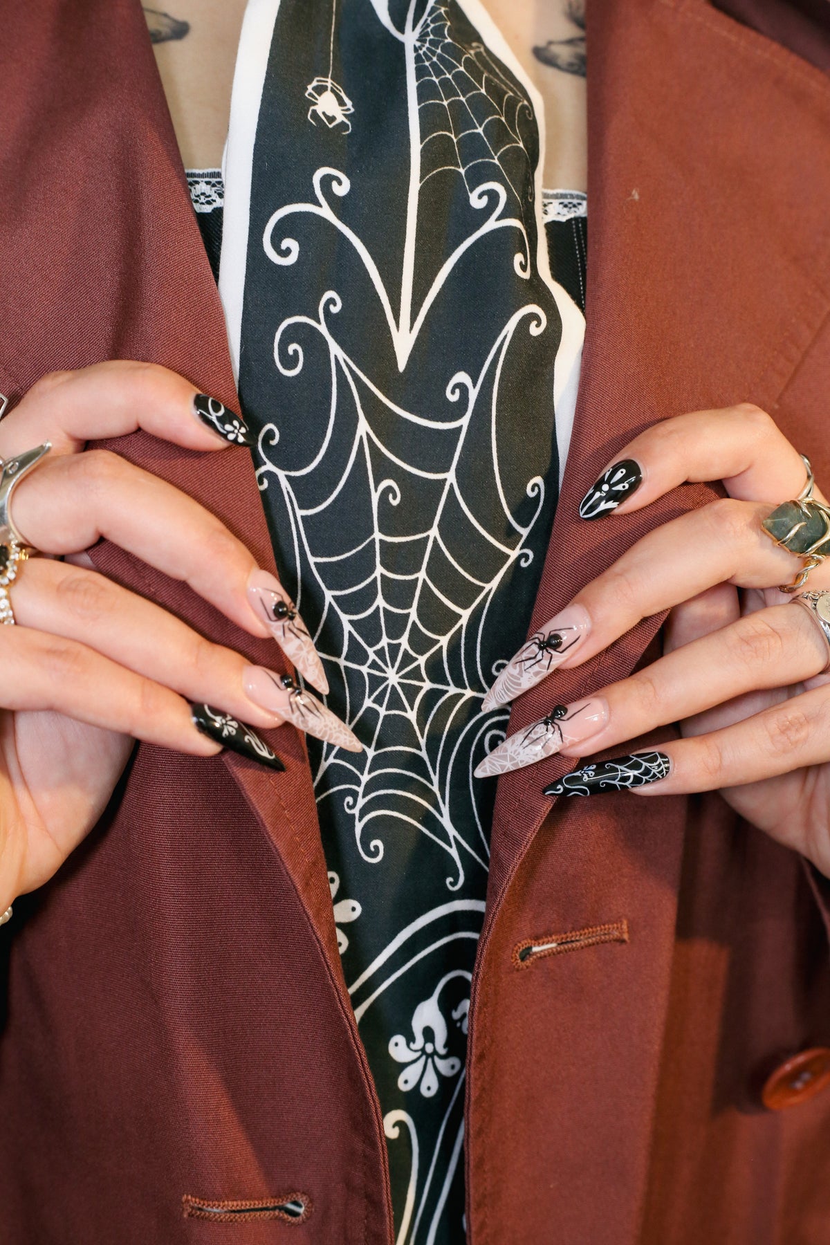 Tangled In Your Web Skinny Scarf (Limited Edition)