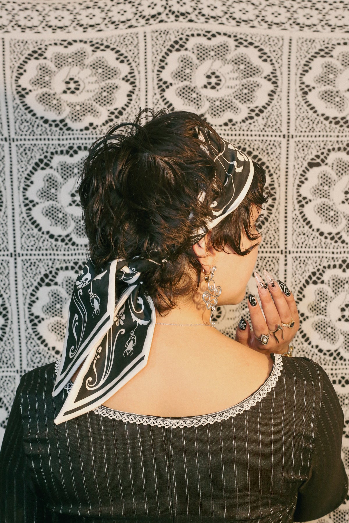 Tangled In Your Web Skinny Scarf (Limited Edition)