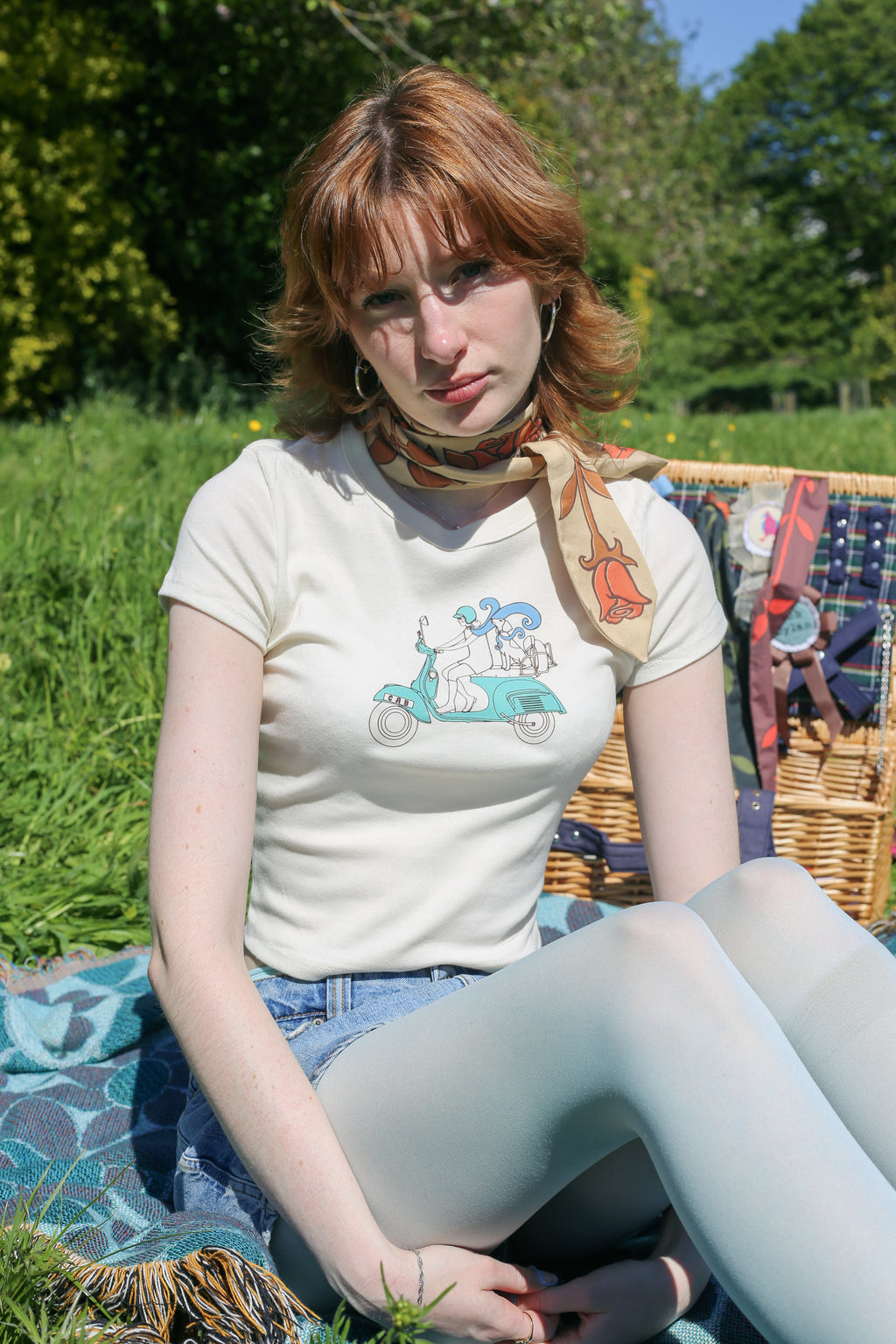 Scootin' Together Baby Tee