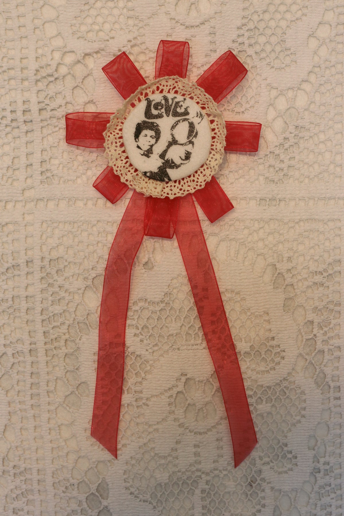 Screen Printed Fan Rosettes
