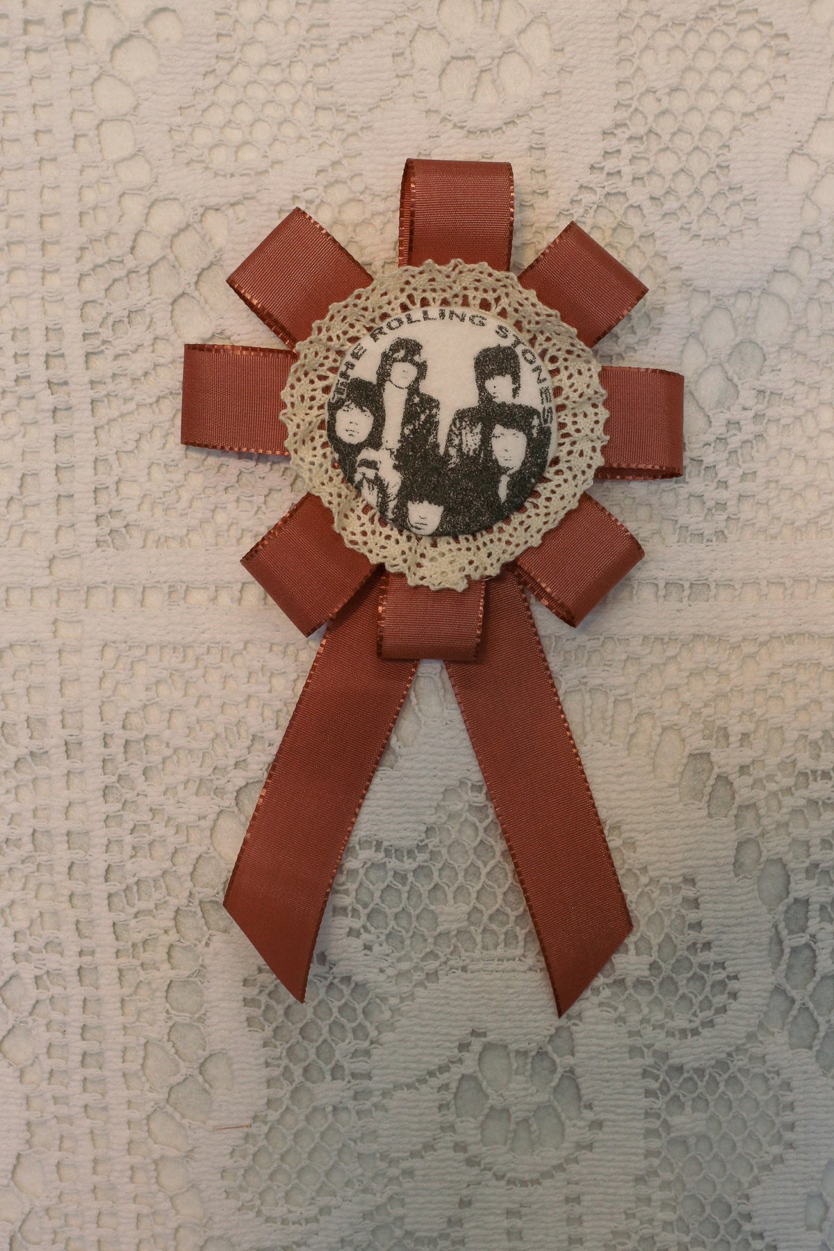 Screen Printed Fan Rosettes