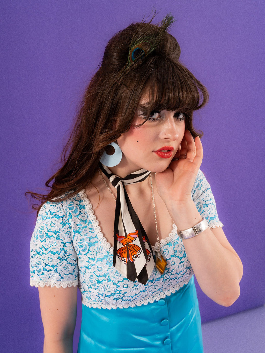 Fly Close To The Sun Cotton Skinny Scarf