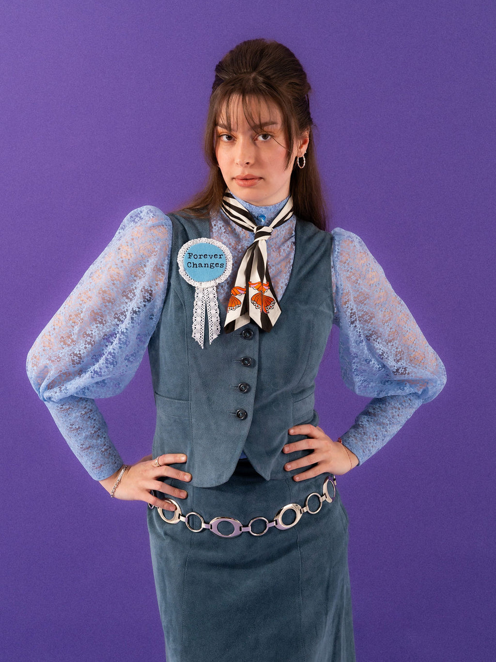 Fly Close To The Sun Cotton Skinny Scarf